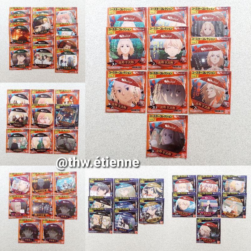 Tổng hợp lót ly giấy TOKYO REVENGERS chính hãng BANDAI