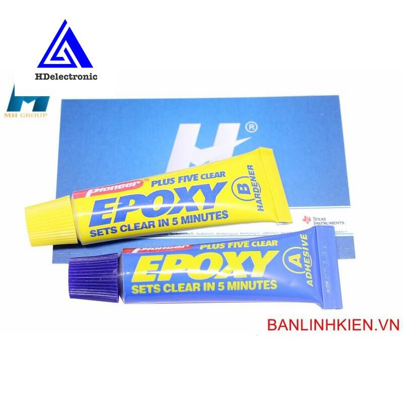 Keo Epoxy AB 2 Thành Phần Màu Trong zin