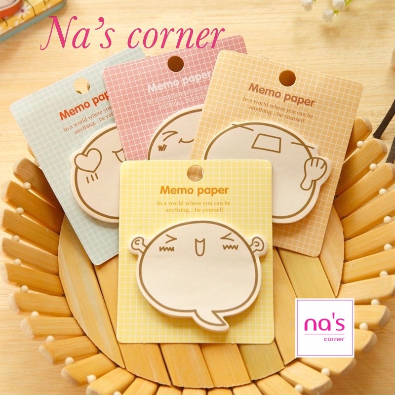 Giấy note ghi chú hình cảm xúc cute đáng yêu