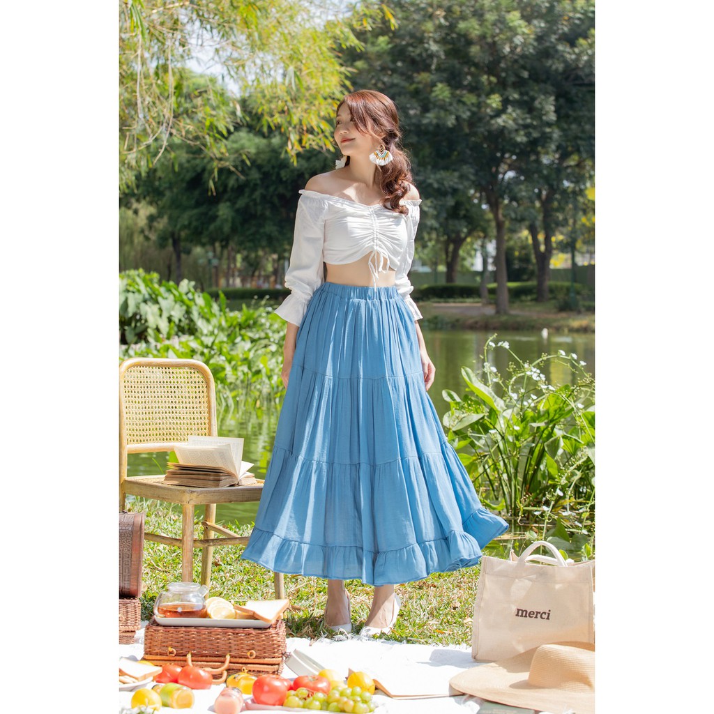 Jenny Le - Chân váy maxi phom dài  Jane Midi Skirt JL172