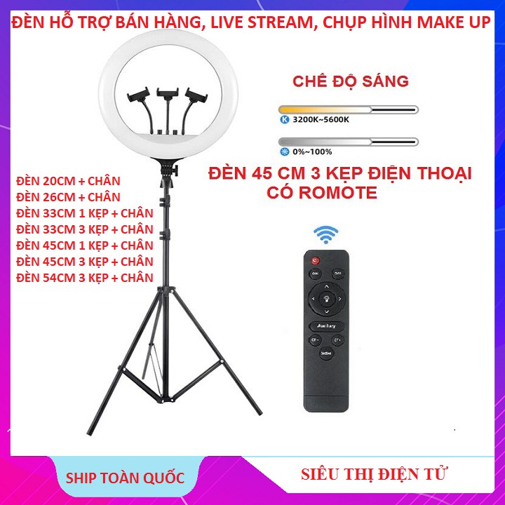 ĐÈN HỖ TRỢ BÁN HÀNG, LIVE STREAM, CHỤP HÌNH MAKE UP, CHỤP HÌNH SẢN PHẨM, BÁN HÀNG, GIÁ RẺ⚜️ ( Có Video )