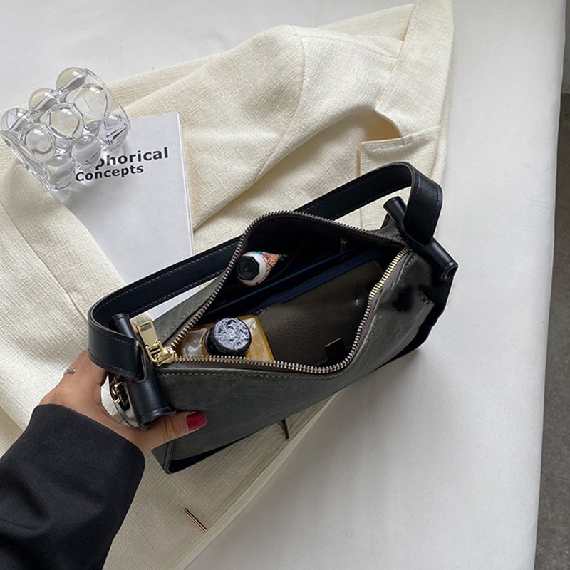 Túi Đeo Vai / Kẹp Nách Màu Sắc Tương Phản Thời Trang Cho Nữ