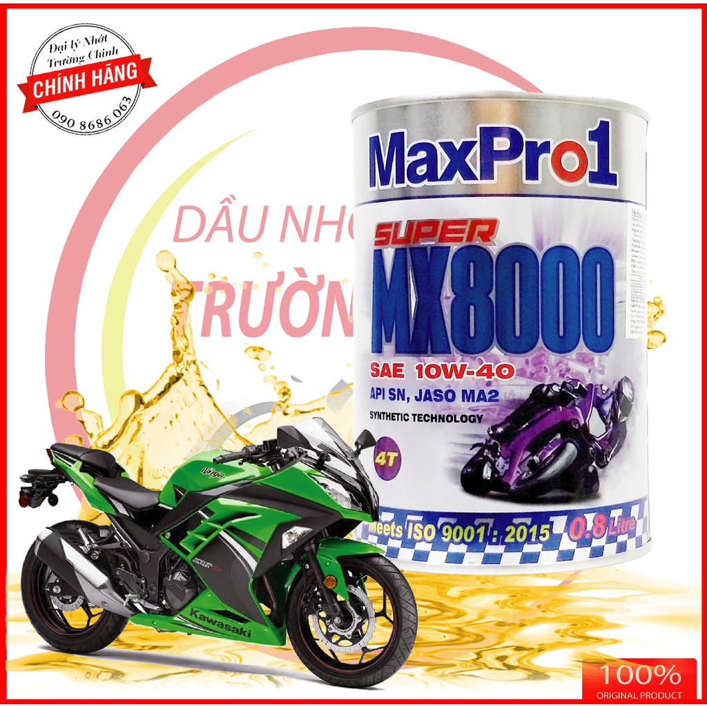 Nhớt Maxpro 1 MX8000 10W40 dành cho xe số, tay côn