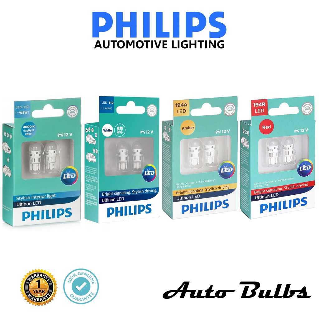 Bóng đèn LED T10 Philips Ultinon Bảo hành 1 năm