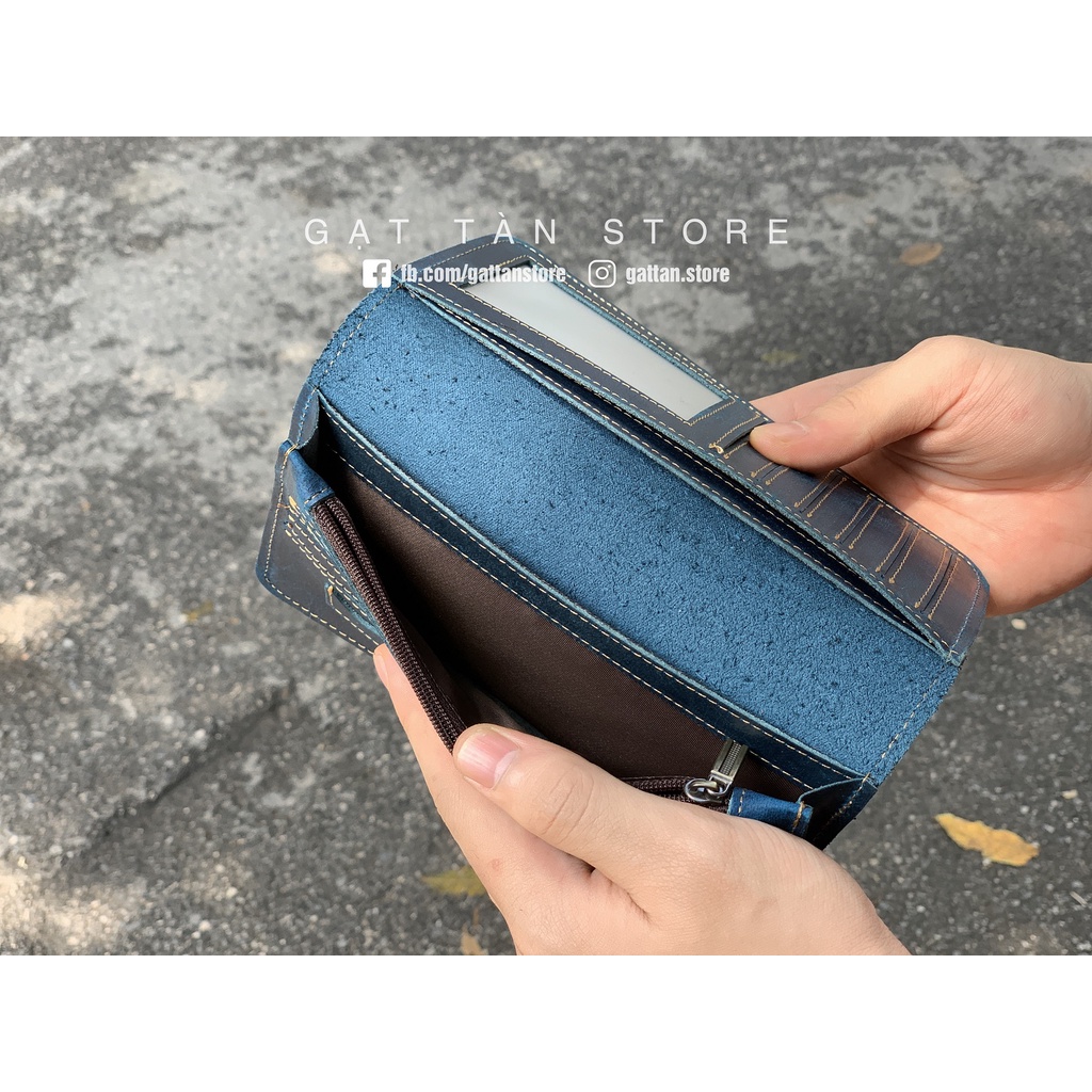 [BẢO HÀNH TRỌN ĐỜI] Ví Dài Nam / Bóp Da Nam Đựng THẻ Cao Cấp Hàng Đẹp Gạt Tàn Store / Cam Kết Da Bò Thật 100% - VD-L145