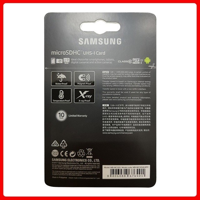 Thẻ nhớ MicroSDHC Samsung Evo Plus 32GB U1 95MB/s - Box New (Đỏ) - Hàng Chính Hãng