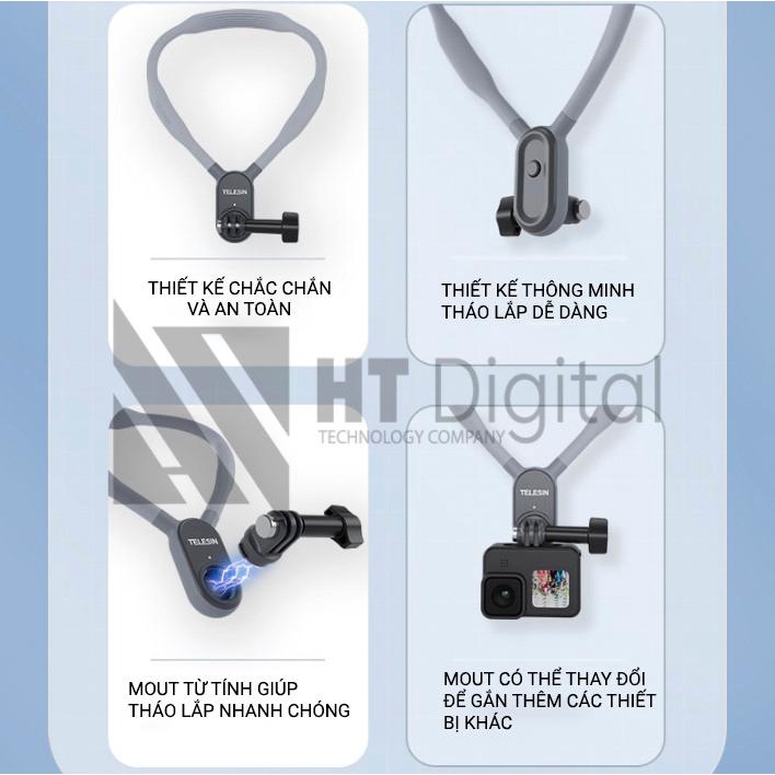 Vòng đeo cổ TELESIN dành cho Gopro và Action camera