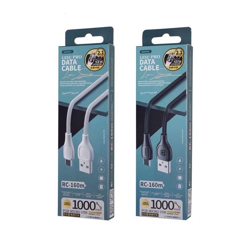 Cáp sạc Remax Rc-160 1m cổng Micro USB chuyên dùng cho điện thoại