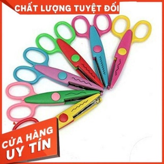 Bộ 6 kéo cắt răng cưa loại nhỏ cho trẻ làm thủ công