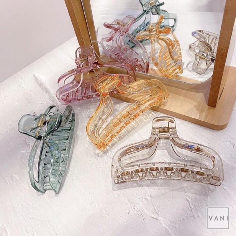 Kẹp tóc càng cua trong suốt mẫu mới hottrent