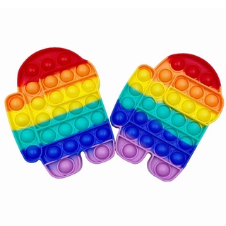 (có size khổng lồ) Đồ Chơi Bóp Tay Xả Stress Nhiều Màu Sắc Độc Đáo 2023- Pop It Fidget Toys 2023