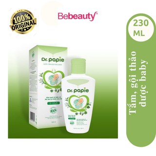 Nước tắm gội 0- 3 tuổi thảo dược Dr. Papie 230ml - 1301659
