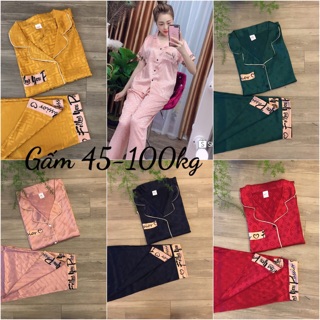 Đồ bộ lụa gấm bigsize xl-4xl cao cấp