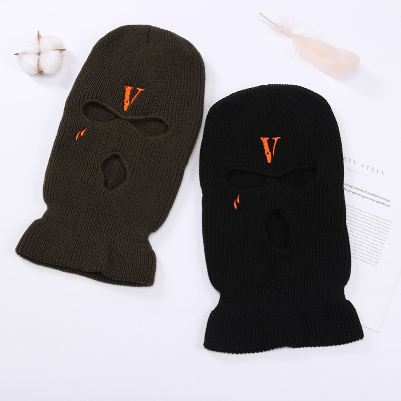 Mũ Balaclava Thêu Mặt Sáng Tạo Chống Gió Cho Các Hoạt Động Ngoài Trời