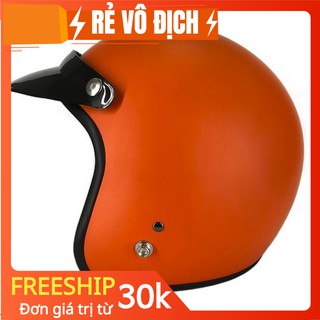 Nón 3/4 màu damtrax kèm kính uv - mũ 3/4 phượt kèm kính - nón bảo hiểm
