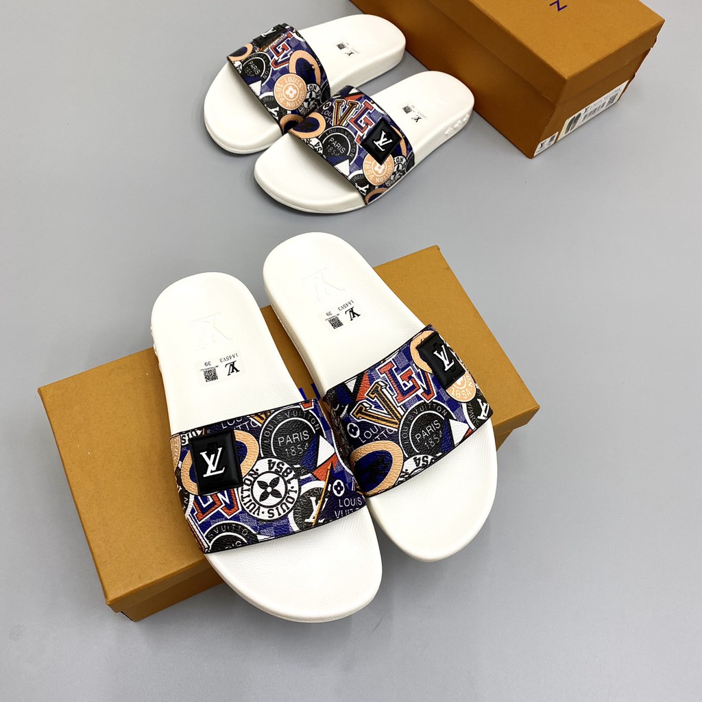 Dép quai ngang, dép lê louis Vuitton bản mới nhất 2021 Fullbox MLN size 38-430