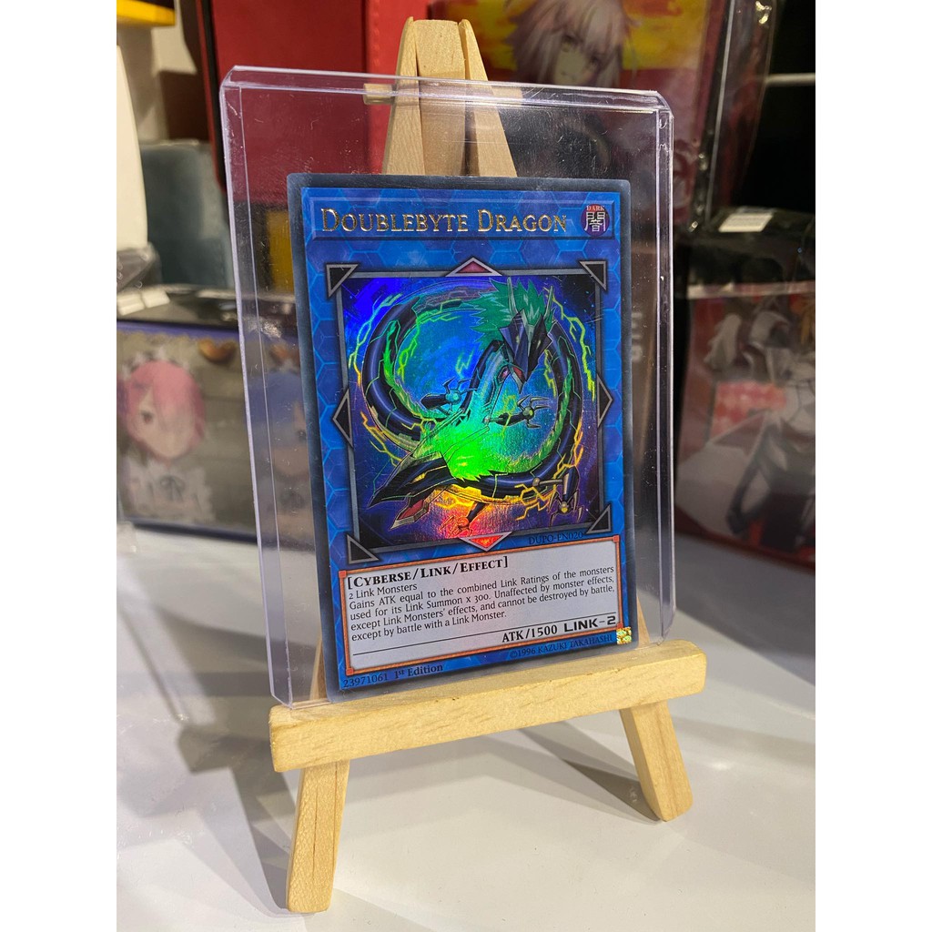 Lá bài thẻ bài Yugioh Doublebyte Dragon – Ultra Rare - Tặng bọc bài nhựa bảo quản