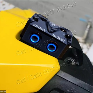 🏍 Công Tắc Spirit Beast Gắn Nắp Bình Dầu Có Đèn ( Hàng Chính Hãng ) 🏍