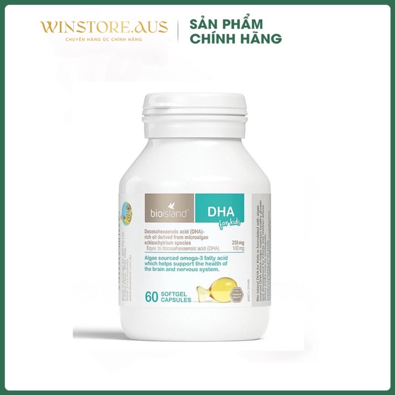Viên Uống Bioisland DHA For Kids, Úc (60 Viên)