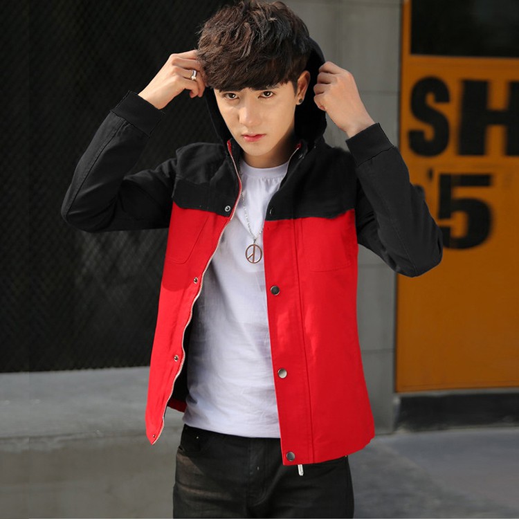 Áo Khoác Kaki Nam Có Nón Phối Màu KATUSCO A2039, Vải Kaki Lót Dù Dày Dặn, Form Suông Dễ Mặc, Size Từ 55-85kg | BigBuy360 - bigbuy360.vn