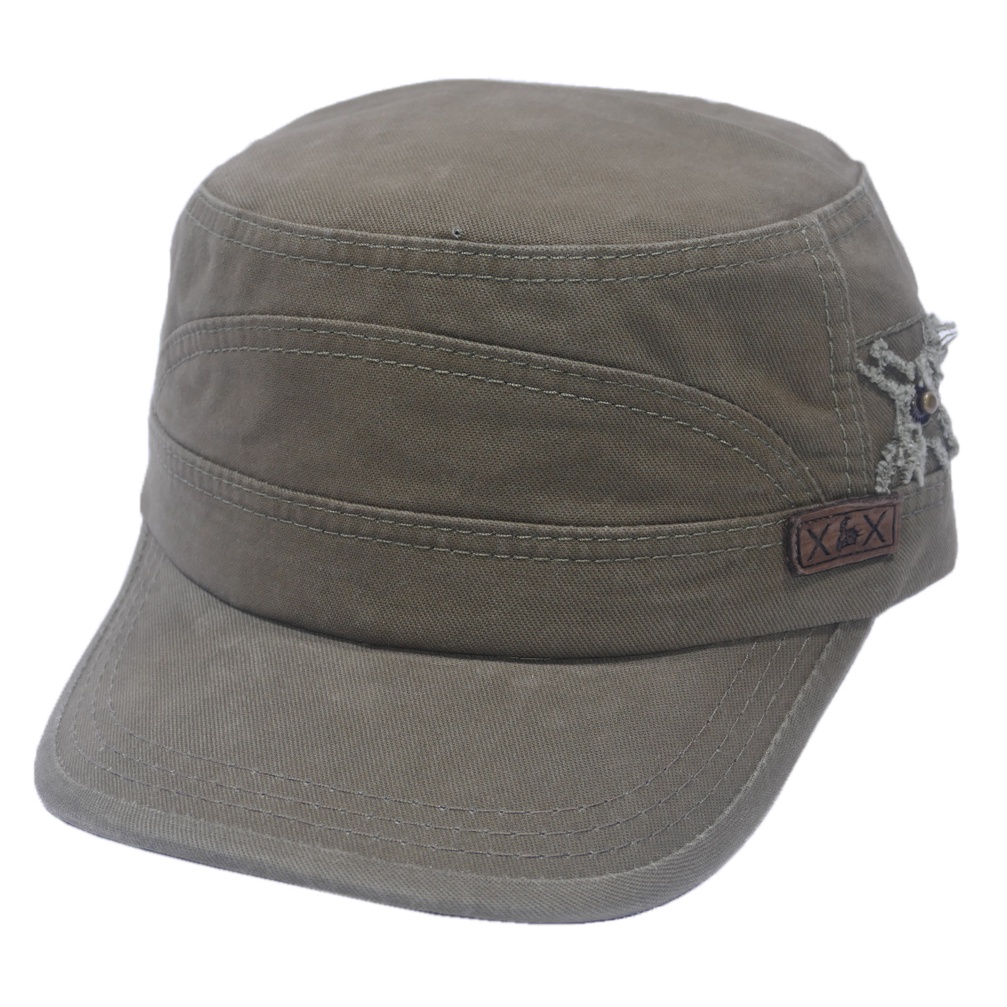 [ Nhiều màu ]Nón kết đầu bằng vá da XX - có may đuôi phía sau giúp giữ chặt nón và tăng size vòng đầu