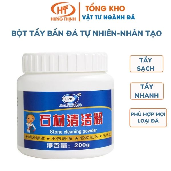 Bột Vệ Sinh, Tẩy Bẩn Đá Tự Nhiên, Nhân Tạo Tại Nhà Hiệu Quả 200gr