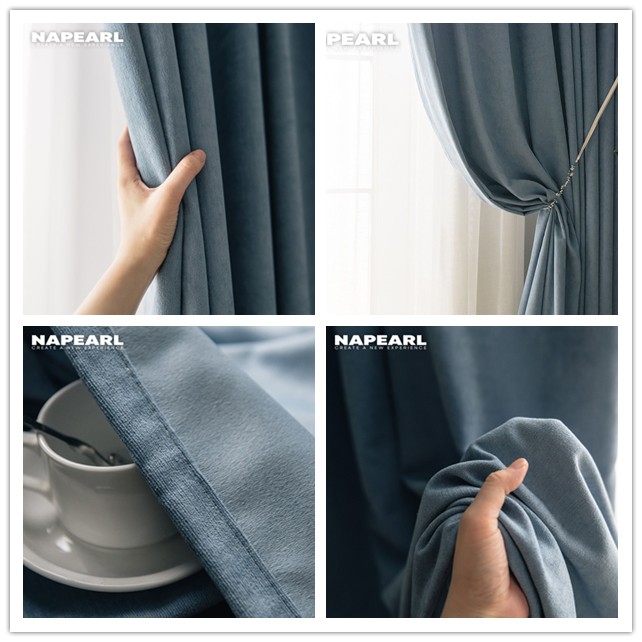 Rèm cửa Napearl dây cách nhiệt có móc treo cao cấp cho phòng ngủ