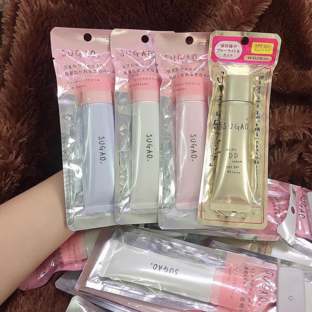 Kem Trang Điểm - CC Sugao Snow Whipped Cream SPF23/PA+++ Nội Địa Nhật | BigBuy360 - bigbuy360.vn