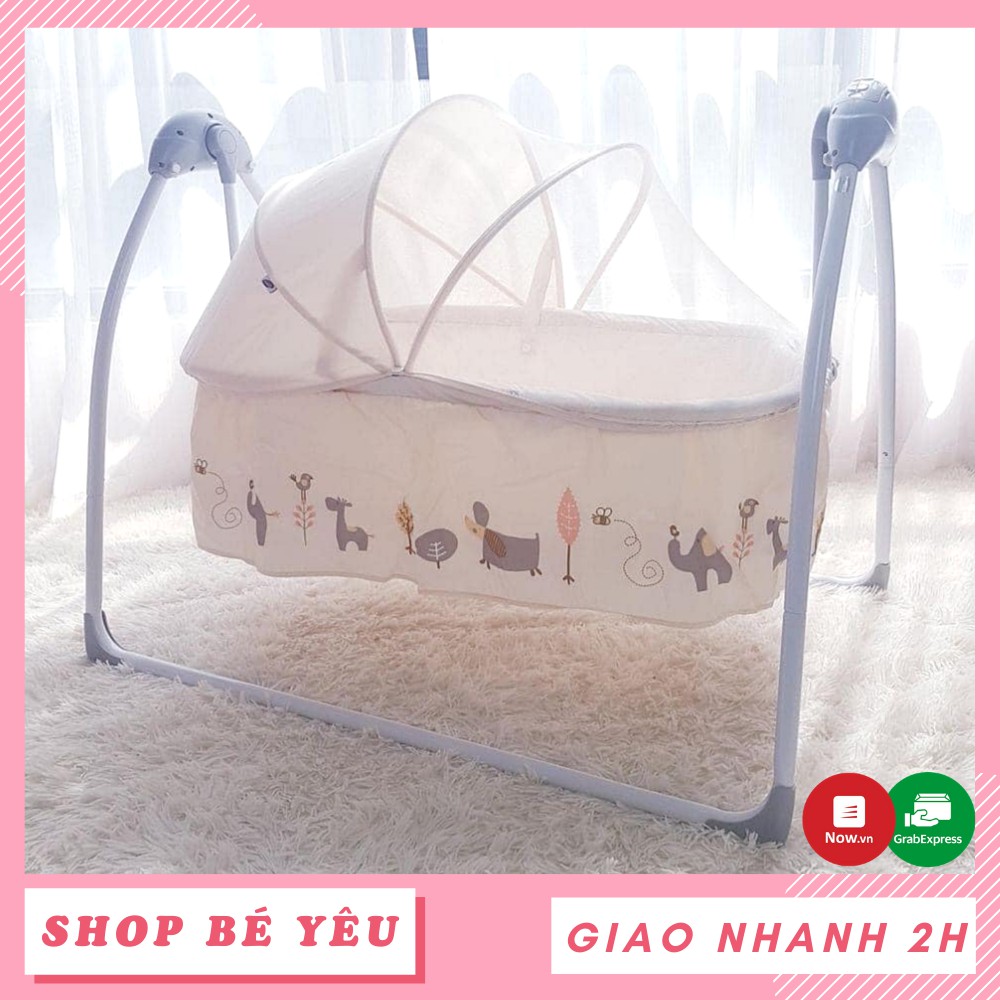 Nôi điện em bé 🌸 𝑭𝒓𝒆𝒆𝒔𝒉𝒊𝒑 🌸 Nôi tự động cao cấp Mastela mẫu mới SG239 chính hãng