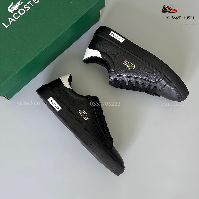 Giày Lacoste Đen Bản Mới Chuẩn 1:1 Siêu Đẹp