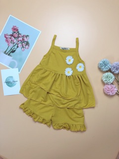 Set bộ hoa cúc 2 tầng