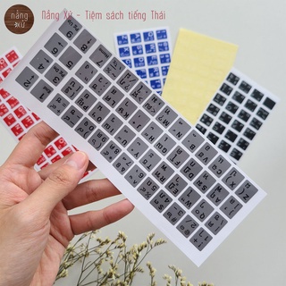 Sticker dán bàn phím tiếng Thái