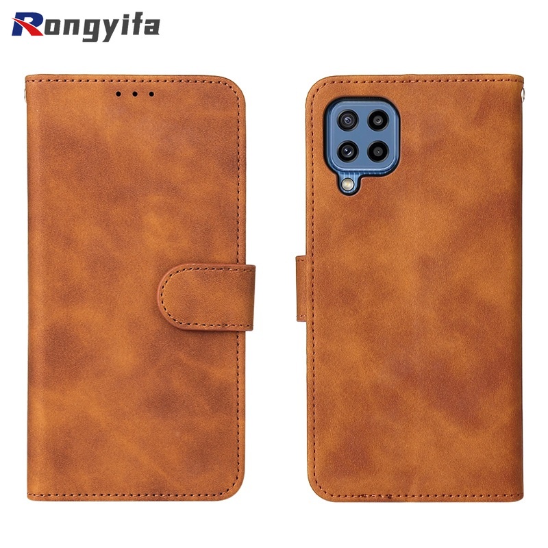 Ốp Điện Thoại Doanh Nhân Bằng Da Nắp Gập Cho Samsung Galaxy A13 A03S A22 S22 Plus Ultra M32 India Global 5G SC-56B 166 164.2