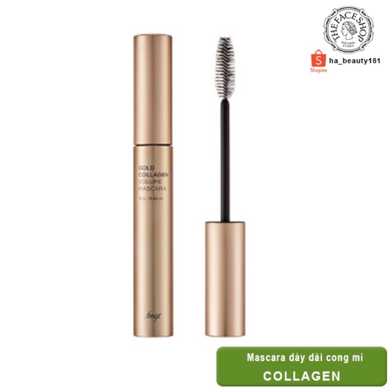 [The Face Shop AUTH] Mascara làm Dày và Dưỡng Mi GOLD COLLAGEN MASCARA VOLUME 12g TFSN20