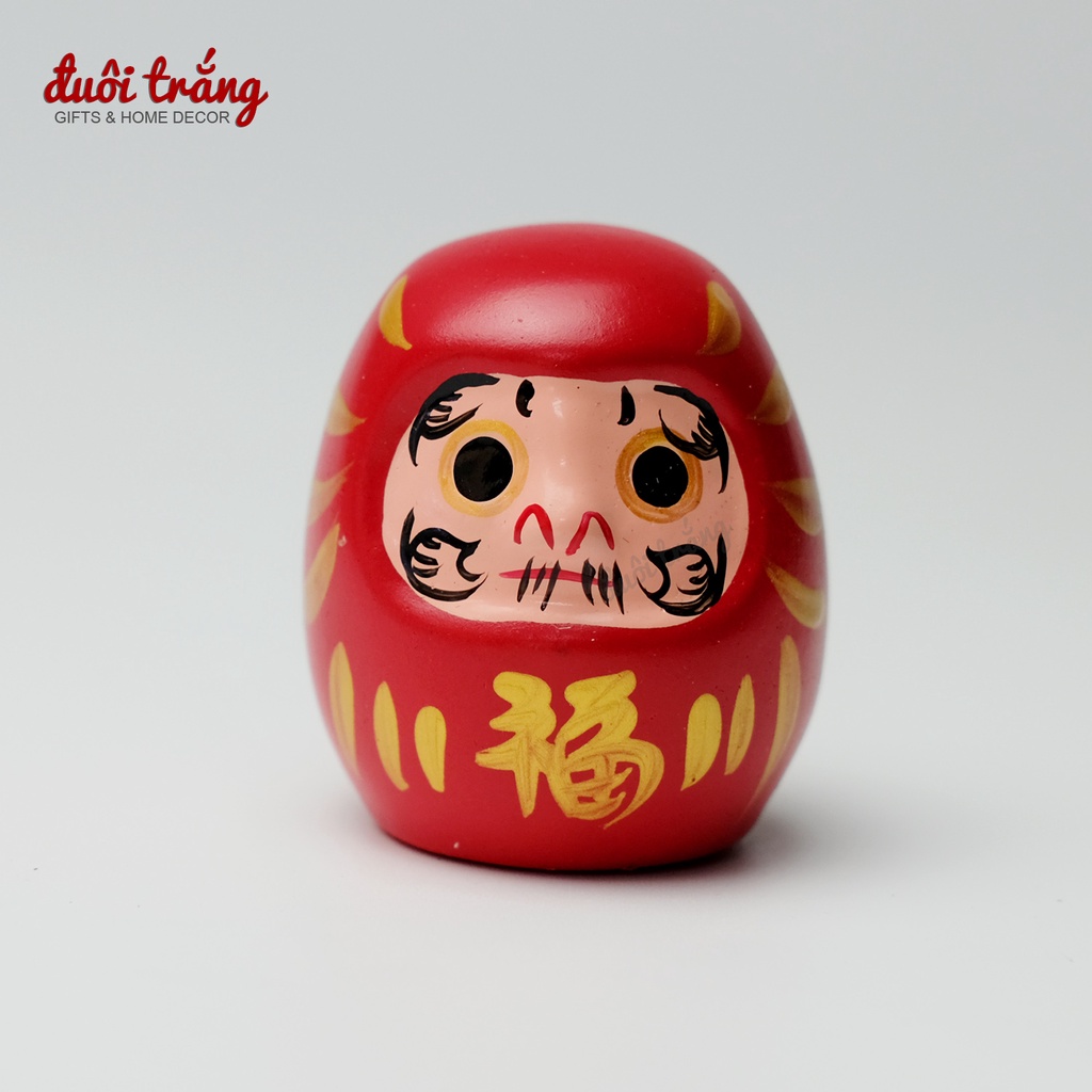 Daruma đất nung Lemiao 5cm - 3 màu