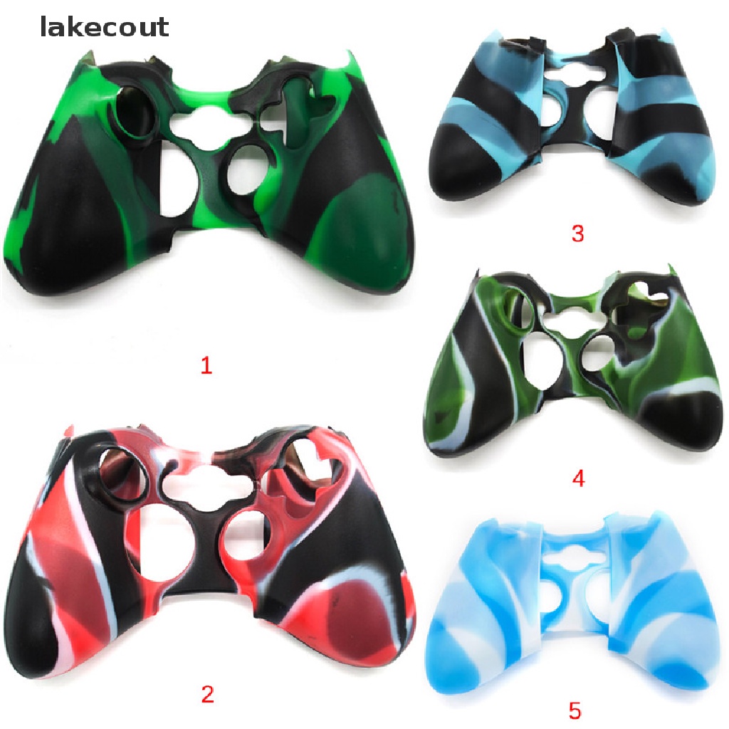 {lakecout} Wireless Controller For XBOX 360 Silicone Rubber Protective Skin Shell Case hye