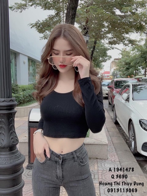 Áo thun dài tay croptop hot 2020 | BigBuy360 - bigbuy360.vn
