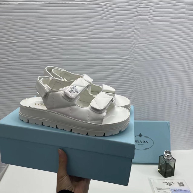 Sandal Prada 2 Màu Trắng Đen Full Size 35-39