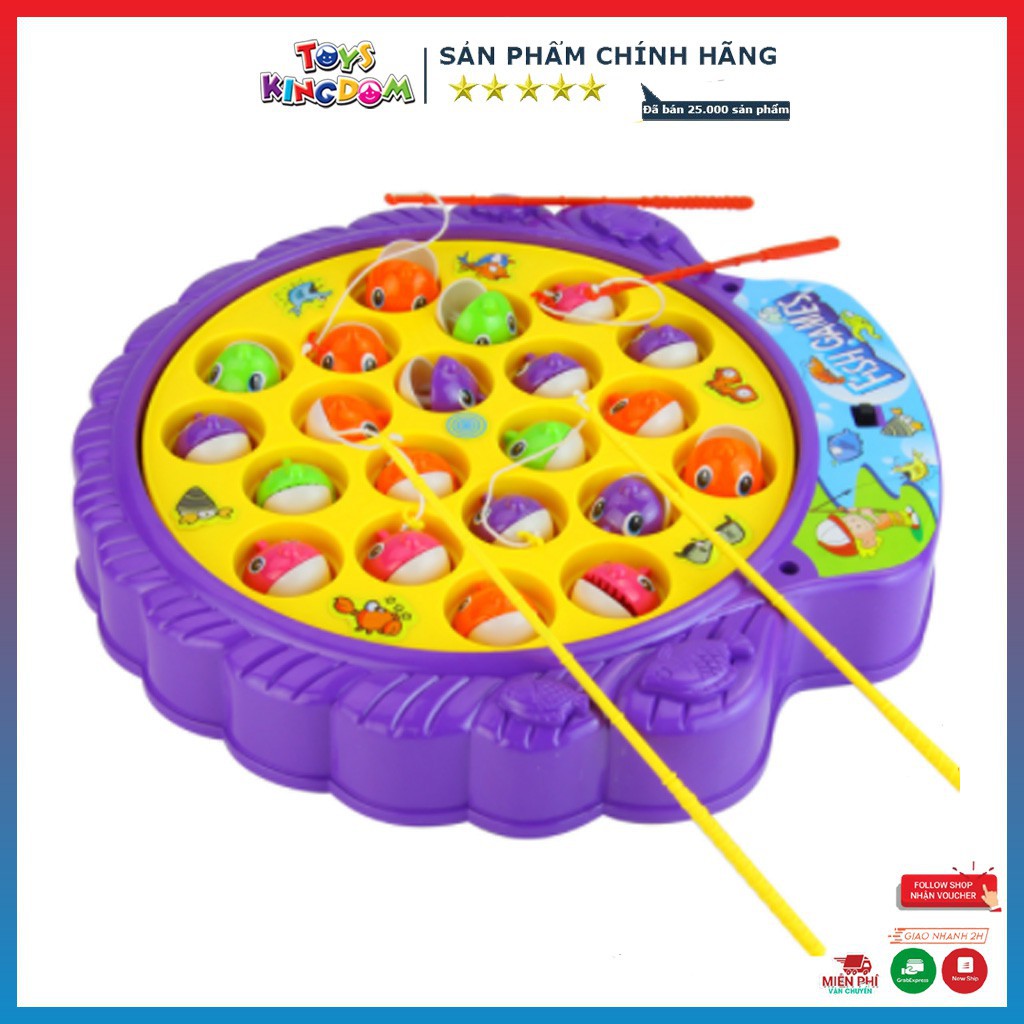 Bộ Đồ Chơi Câu Cá 12 Con, Quay Tròn Tự Động, Có Phát Nhạc No.7715-2B - Đồ Chơi Cho Bé