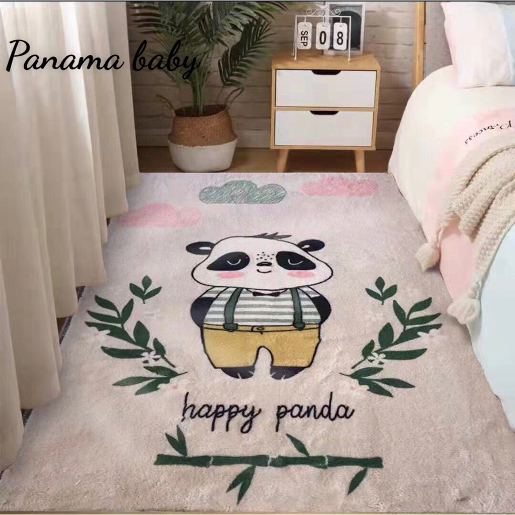 Thảm lông cừu PANAMA BABY 1m6x2m3 đẹp hoàn hảo, Thảm Lông tuyết sữa Mềm Mịn Chống Chơn Trượt