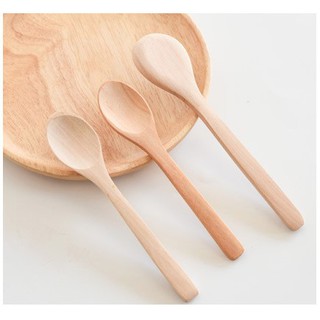 Thìa Muỗng Gỗ Tròn Nhỏ Bằng Gỗ Tự Nhiên Phong Cách Nhật bản Hiện đại