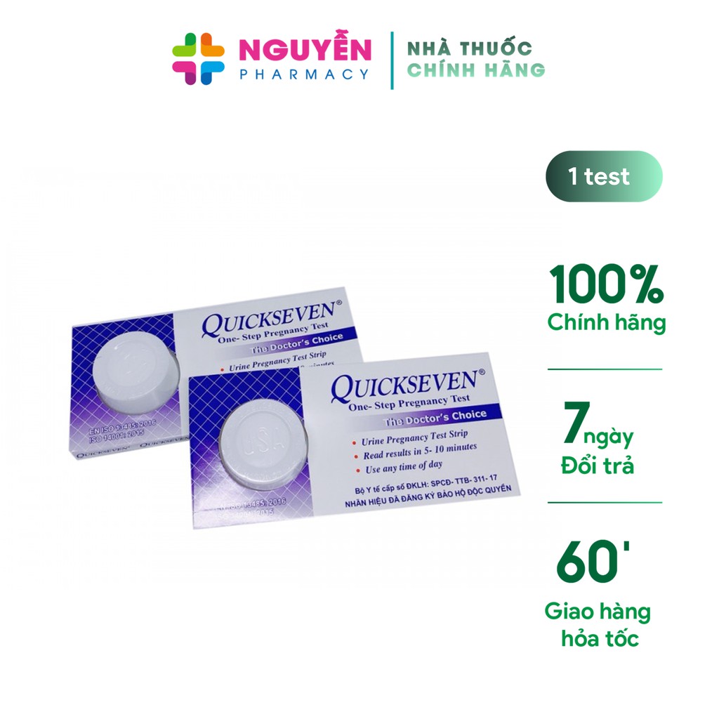 Que thử thai Quickseven - Cho kết quả nhanh, chính xác