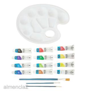 Bộ Màu Acrylic Almencla2 Kèm Bảng Và Cọ Nylon Dùng Vẽ Nghệ Thuật Thủ Công DIY