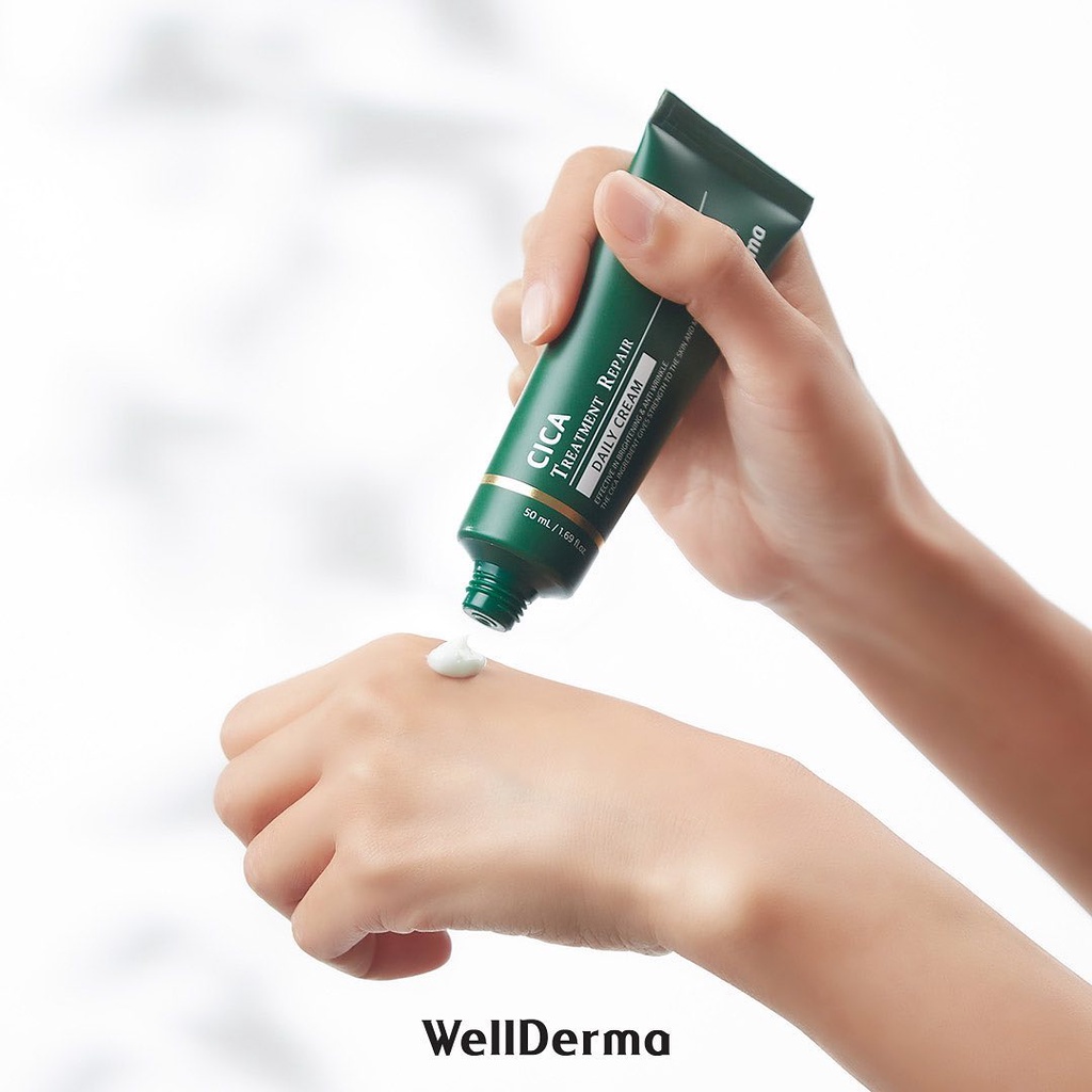 Kem Dưỡng Da Rau má Phục Hồi Da Nhạy Cảm WellDerma 50ml