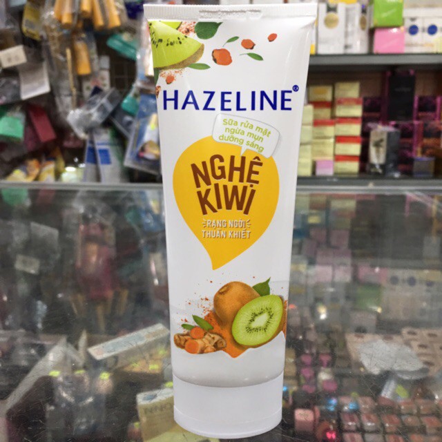 Sữa rửa mặt Hazeline nghệ Kiwi tuýp 100g