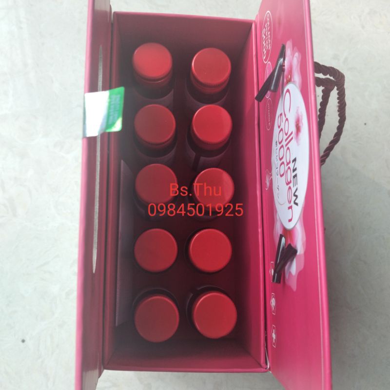 NEW COLLAGEN 5000 (hộp 10 lọ) nước uống bổ sung colagen giúp đẹp da chống lão hóa, tăng vòng 1