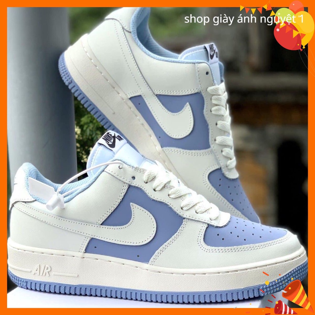 Giày_Nike Air Force 1,✅sập giá✅ Giày AF1 Nam Nữ Thể Thao Trắng Xanh Thời Trang Hàng Đẹp Full Box Tặng Kèm Phụ Kiện