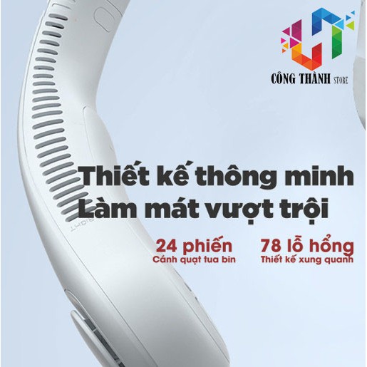 Quạt Mini JISULIFE Đeo Cổ Không Cánh Jisulife FA12 -Hàng Chính Hãng