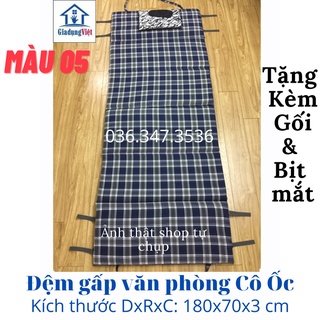 Đệm gấp văn phòng 55x170cm hoặc 70cm x 180cm