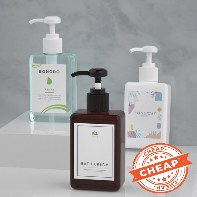 Chai nhựa rỗng hình vuông 100ml tiện dụng để đựng sữa dưỡng mỹ phẩm khi đi du lịch